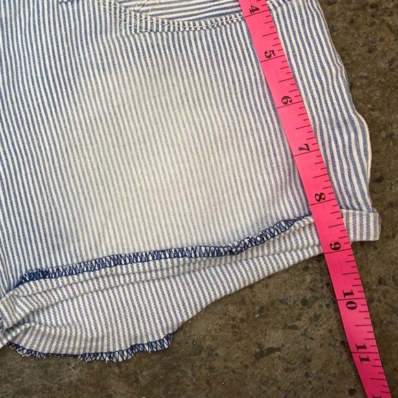 Levi’s‎ Jean Striped Shorts- Blue and White Size 5 - Picture 4 of 5